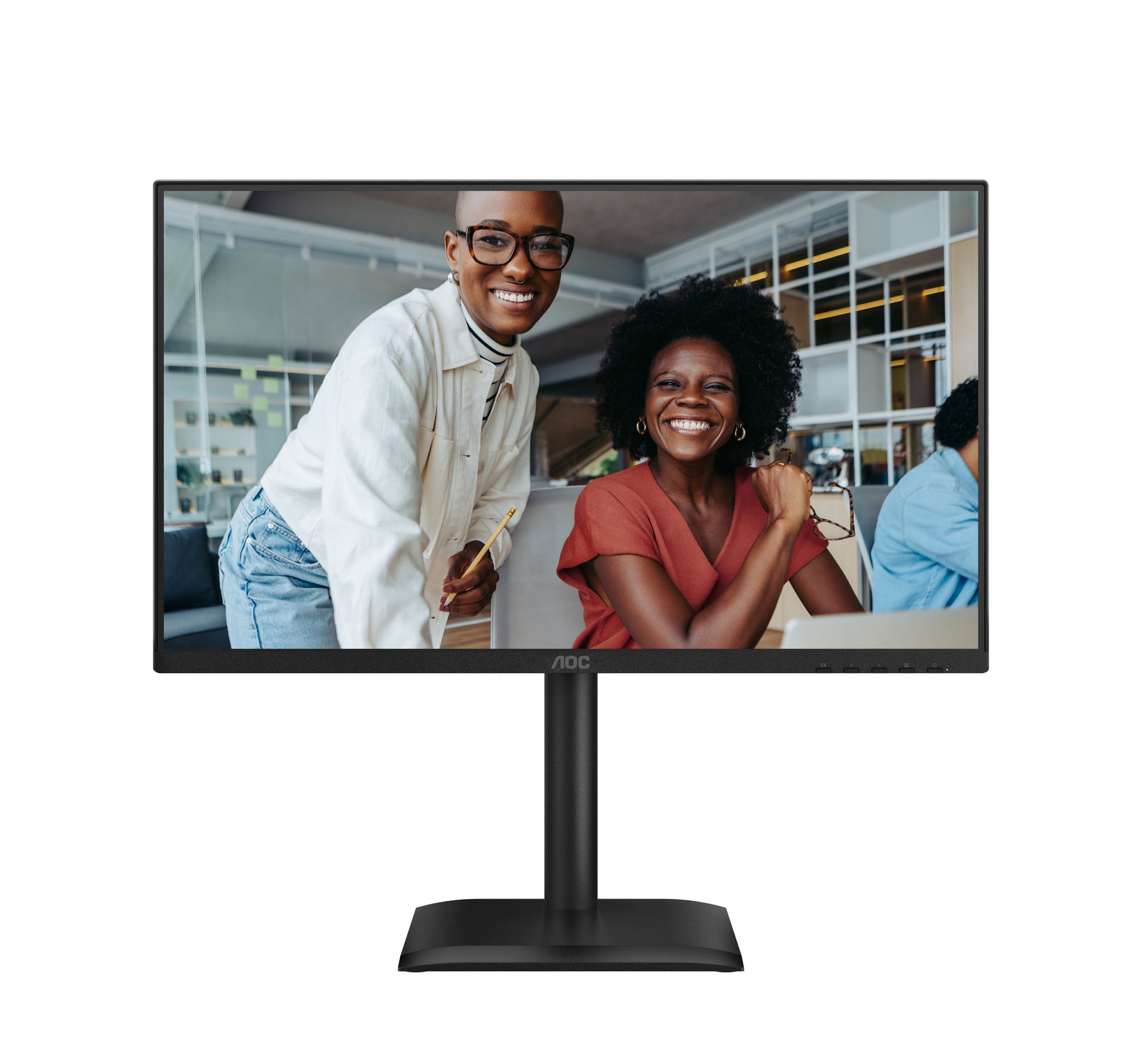 AOC 24E4CV – Monitor, 23,8", IPS, 120 Hz, 300 cd/m², USB-C, Daisy Chain, VESA 100 × 100, Schwarz