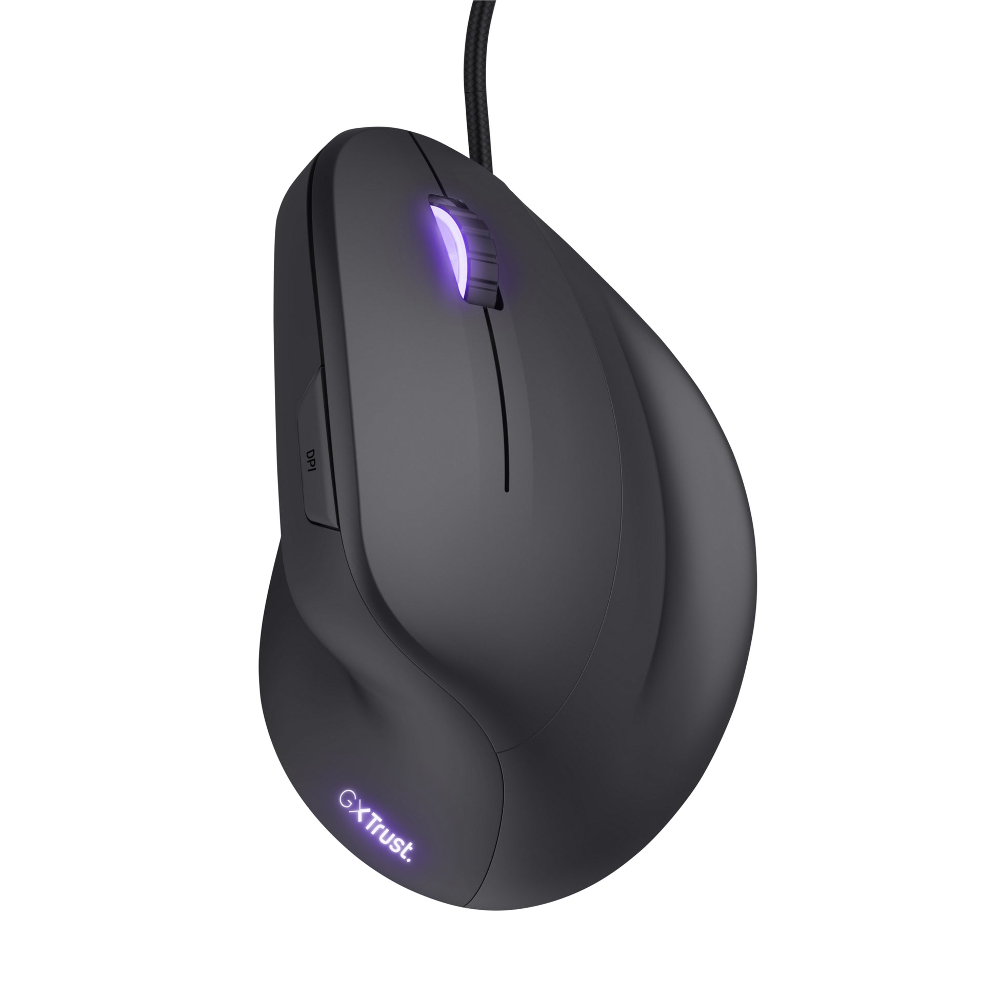 Trust GXT 144 Rexx Gaming-Maus – kabelgebunden, 10'000 dpi, 1'000 Hz, 6 Tasten, für Rechtshänder, vertikal