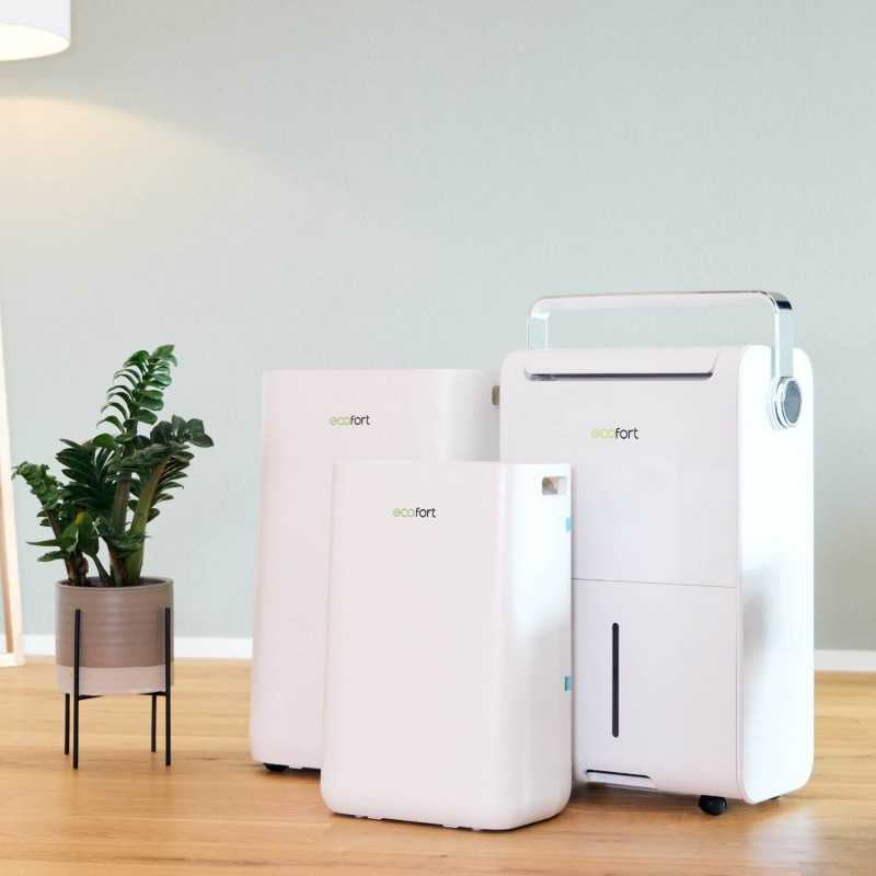 Ecofort Luftentfeuchter ecoQ DryAir 20L – 20 L/24 h, bis 50 m², Tank 4,5 l, Hygrostat