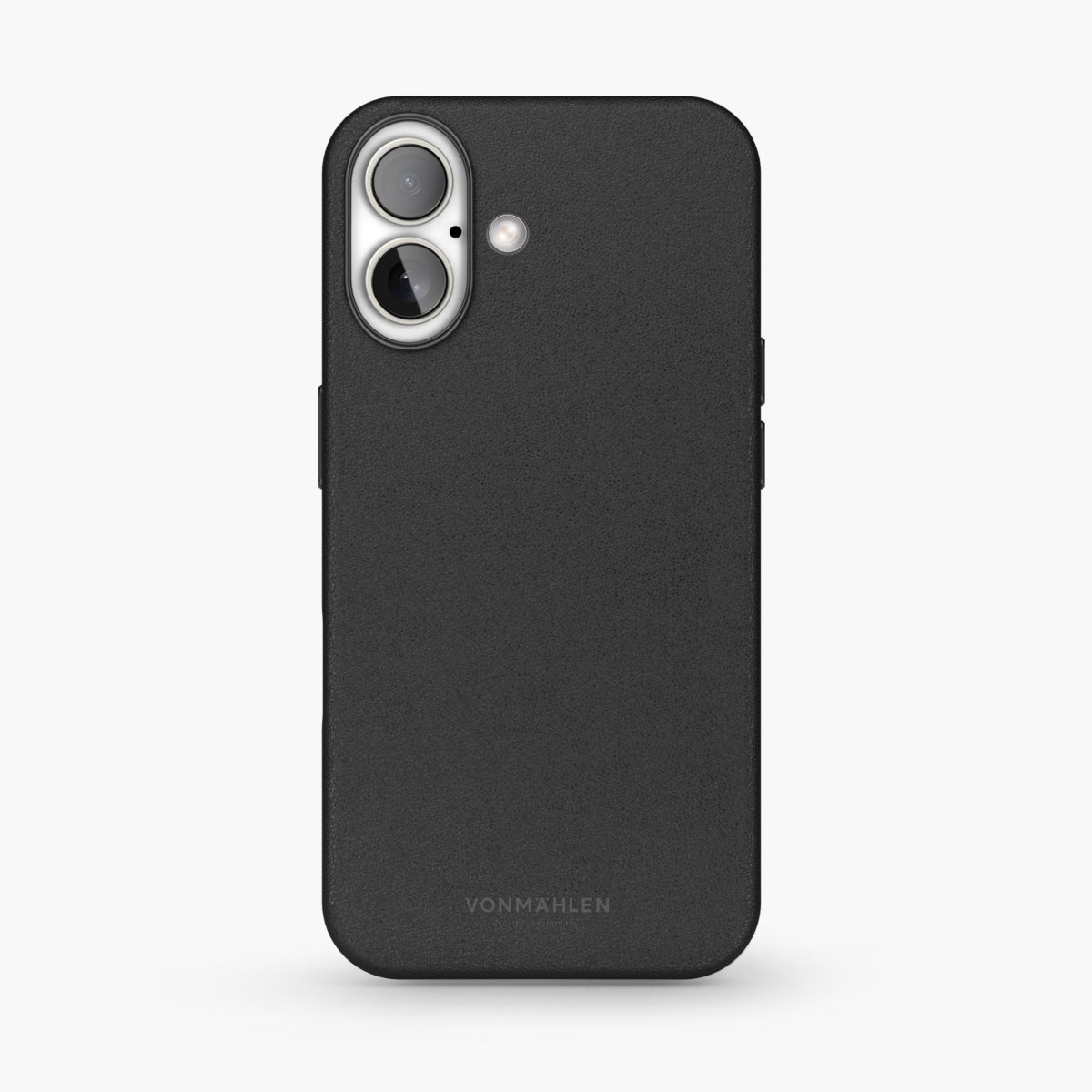 Vonmählen Backcover – für Apple iPhone 16 Plus – schwarz – Leder – MagSafe-kompatibel