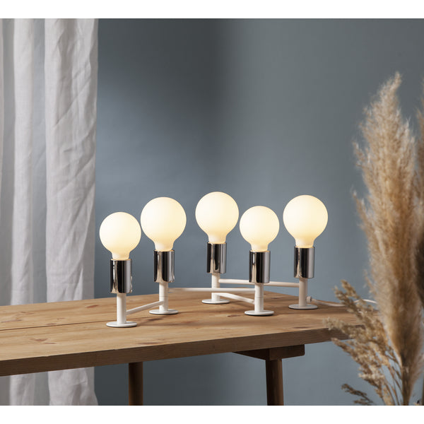 Star Trading LED-Leuchtmittel E27 Globus (G80) – 400 lm, 5 W, Warmweiss 2600 K