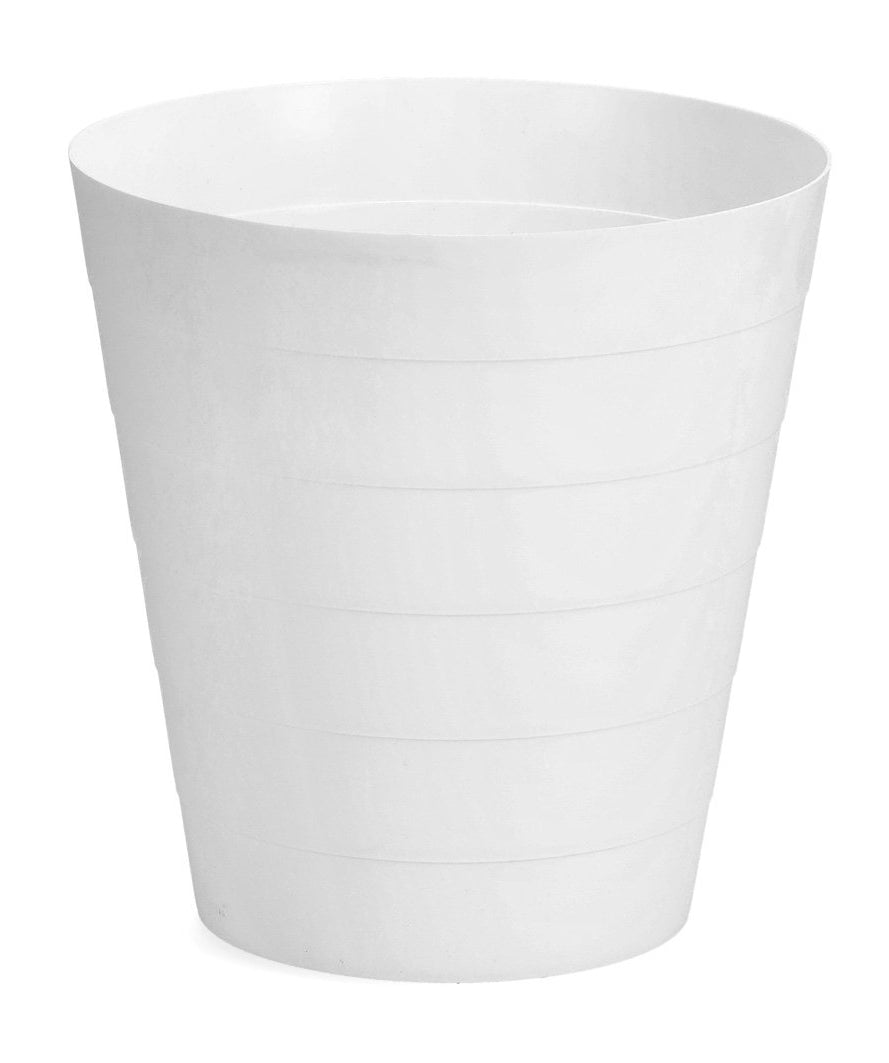 Zeller Present Papierkorb 18107 – 13,5 l – Kunststoff (PP), rund – weiss