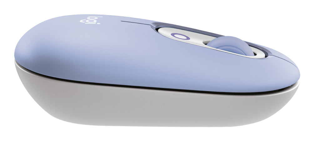 Logitech Pop Icon – Tastatur, kabellos (Bluetooth), US-Layout (EN), Lila/Weiss