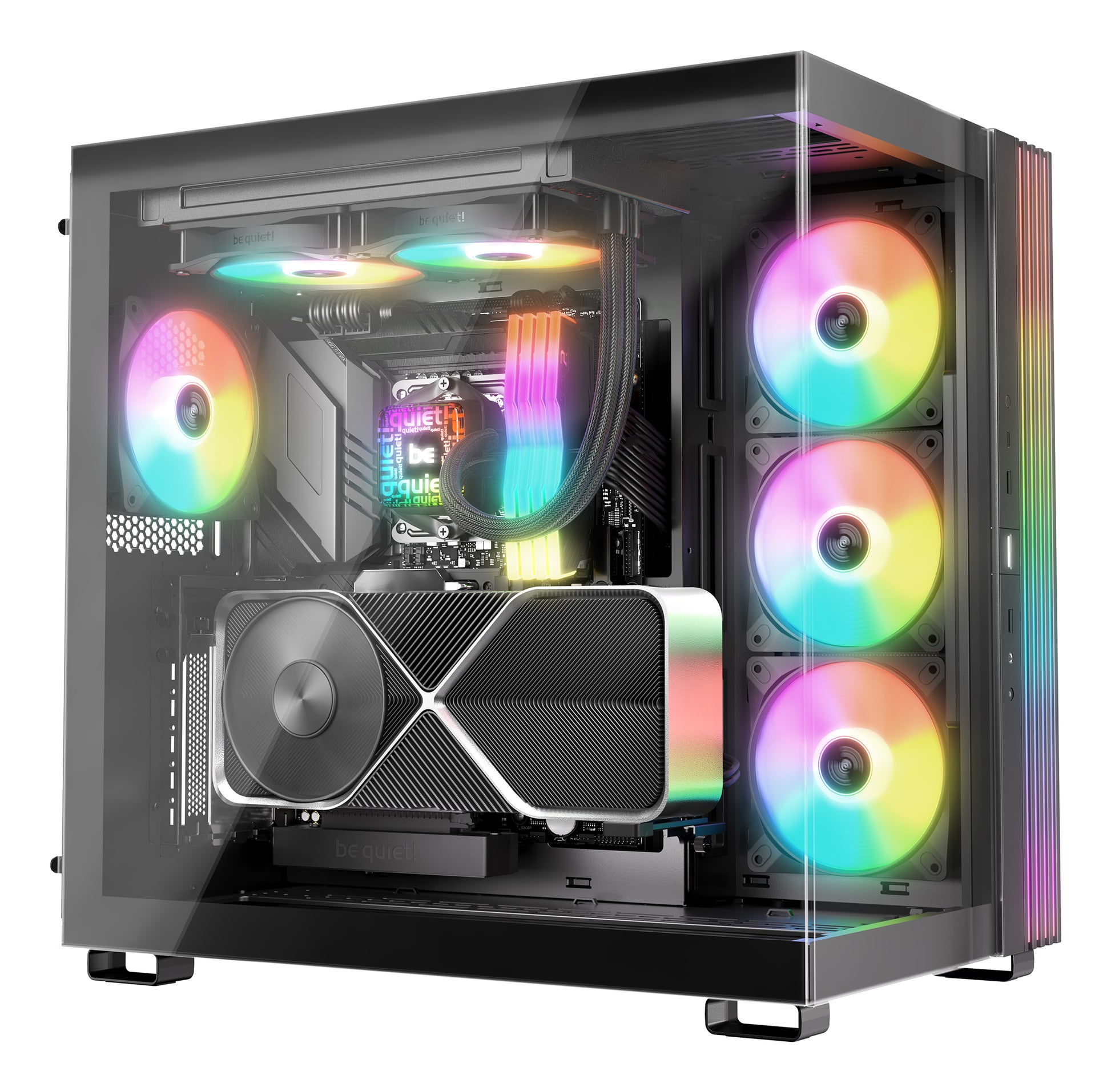 be quiet! be quiet PURE LOOP 3 LX 240 mm – All-in-One-Flüssigkeitskühler – 2×120 mm Lüfter, 105,1 m³/h, Schwarz