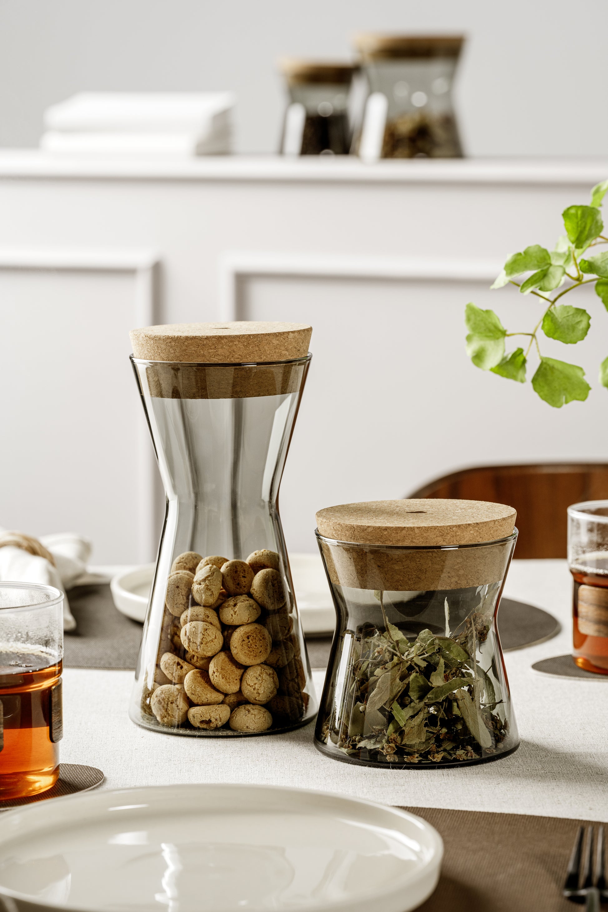 LEONARDO FORMA X – Vorratsdose 1,1 l, Ø 11 × 23 cm, Glas (Borosilikat)