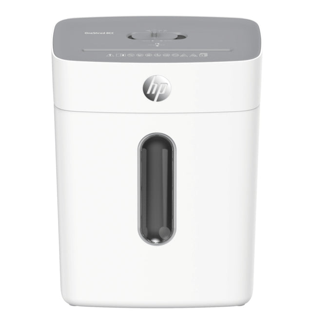 HP OneShred 8CC – Aktenvernichter, DIN P-4, Partikelschnitt 5 × 18 mm, 8 Blatt, 15 l, A4