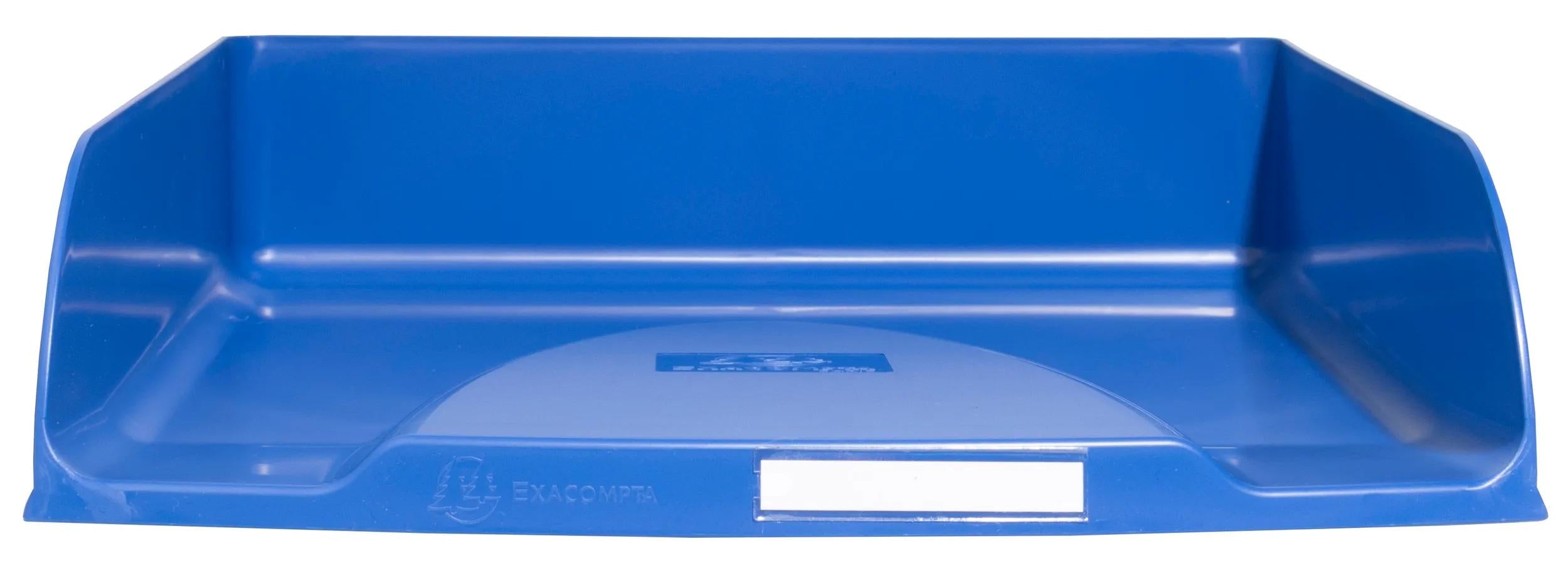 Exacompta Neo Deco – Briefkorb für A4+, hoch, Polystyrol (PS), blau, 346 × 65 × 255 mm