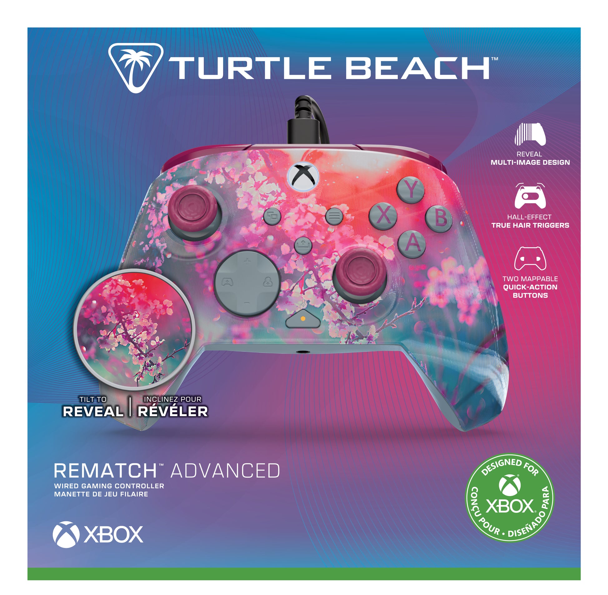 Turtle Beach Rematch Advanced – Gamepad – USB (kabelgebunden) – für Xbox & PC (Windows 10/11) – Mehrfarbig