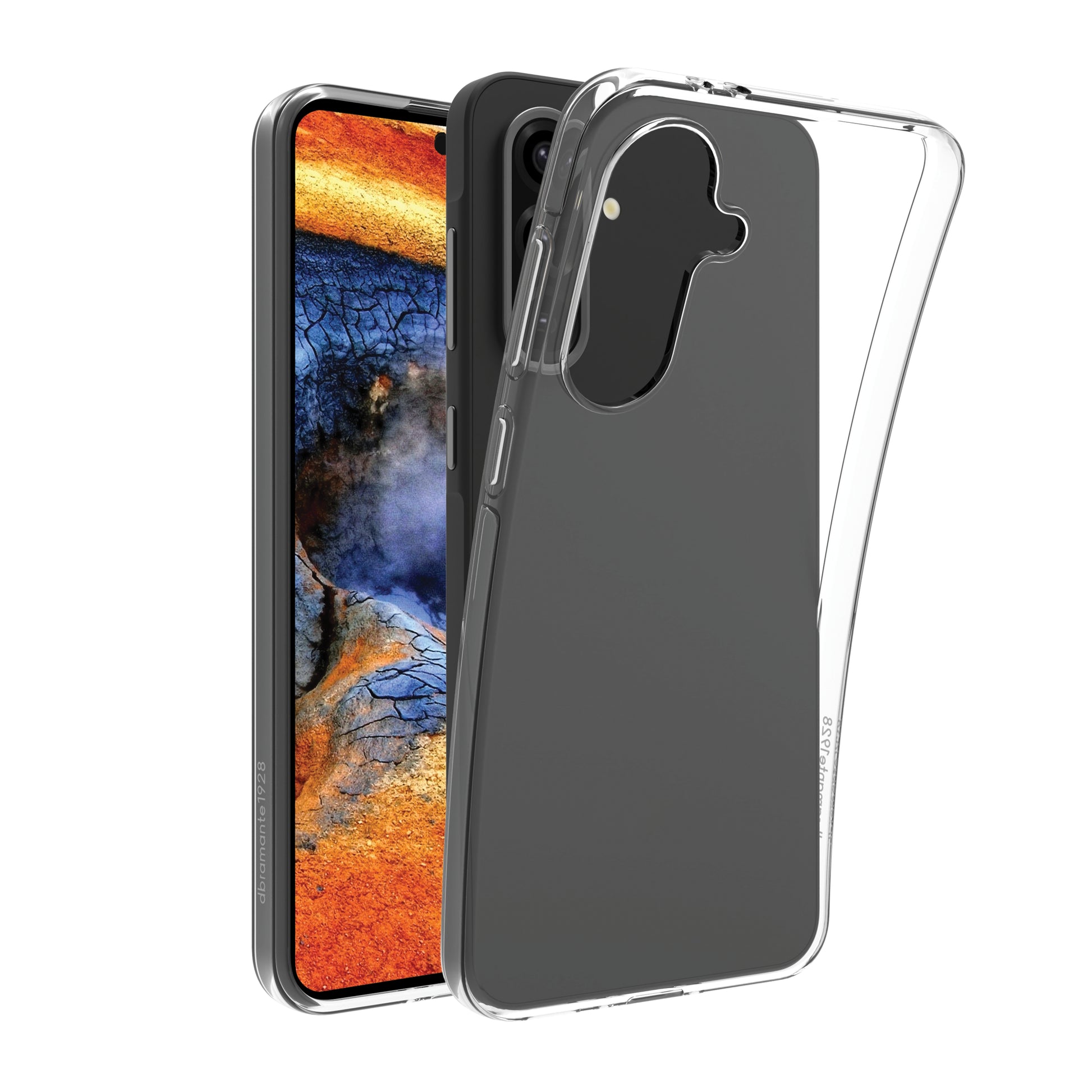 dbramante1928 Backcover – für Samsung Galaxy A36 5G, Transparent, bis 1,2 m sturzsicher