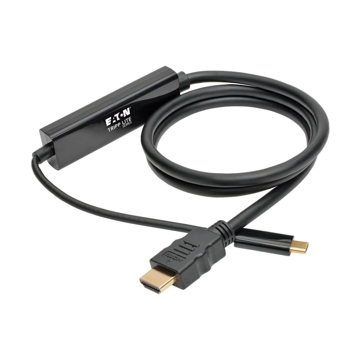 Tripp Lite U444-003-H USB-C-auf-HDMI-Kabel – 4K (3840 × 2160), 0,9 m, Aktiv, Schwarz