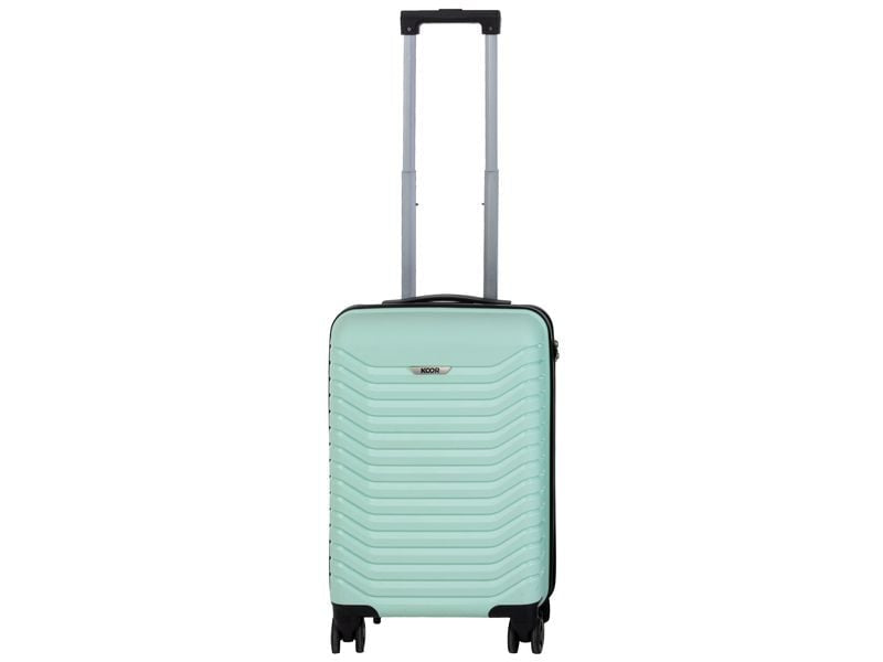 KOOR Trolley – 40 l, Hartschale PP, 4 Rollen, mit TSA, Mint, 34 × 56 × 21 cm