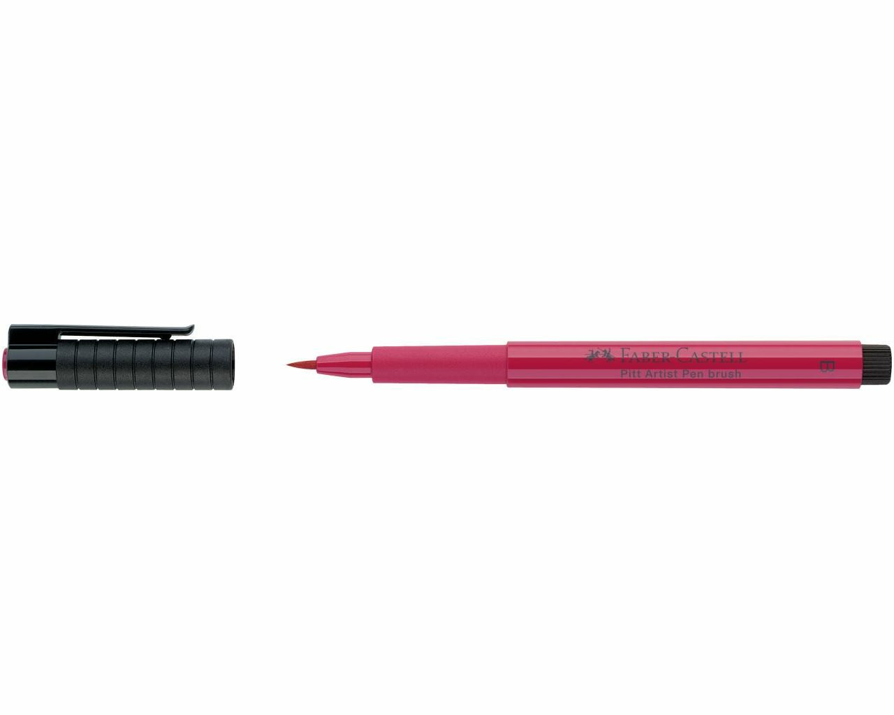 Faber-Castell Pitt Artist Pen Brush Pen – Pinselspitze, 2,5 mm, pigmentiert, wasserfest, karminrosa