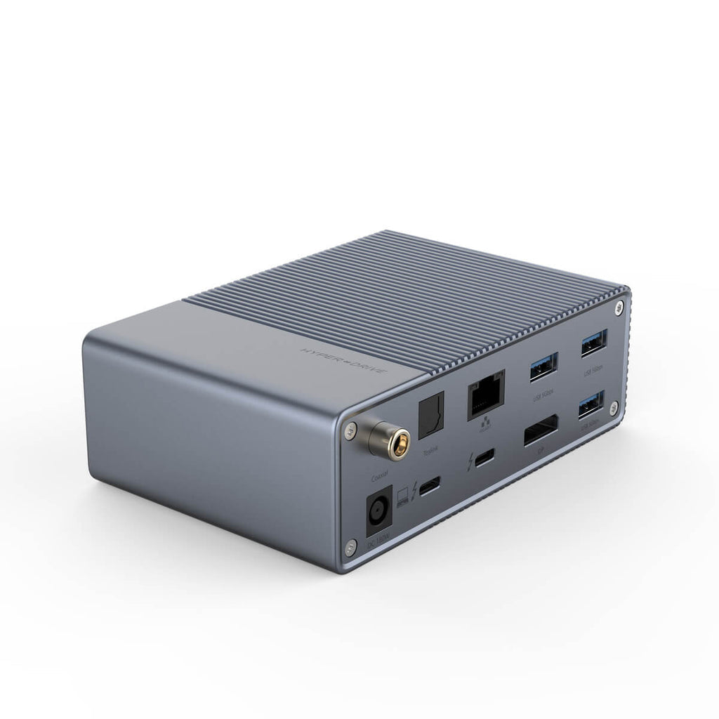 Targus HYPER GEN2 Thunderbolt-Hub – Thunderbolt 3, 1× DP, 2× USB-A, 3× USB-C, GbE, 3,5 mm Audio