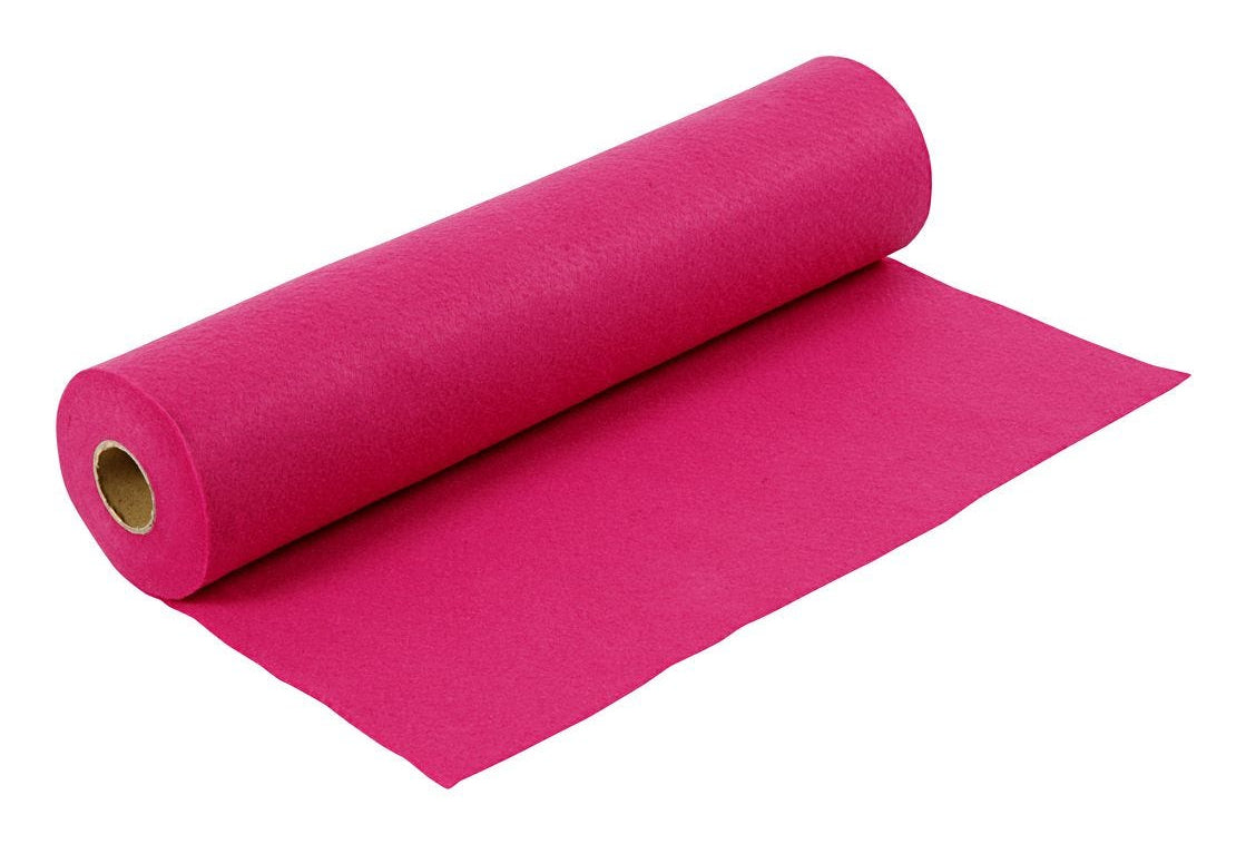 Creativ Company Bastelfilz, Rosa, 45 cm × 5 m, 1,5 mm, 1 Stk.