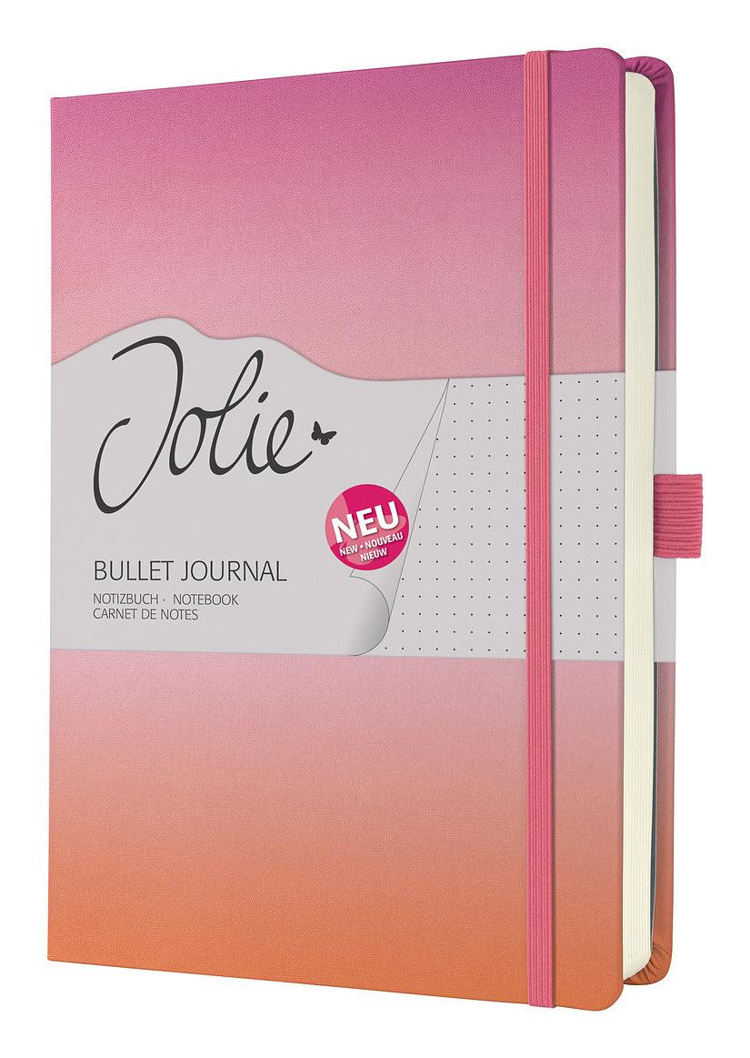 Sigel Notizbuch, A5+, punktkariert, Fadenheftung, Hardcover, 200 Seiten, 120 g/m² – mehrfarbig