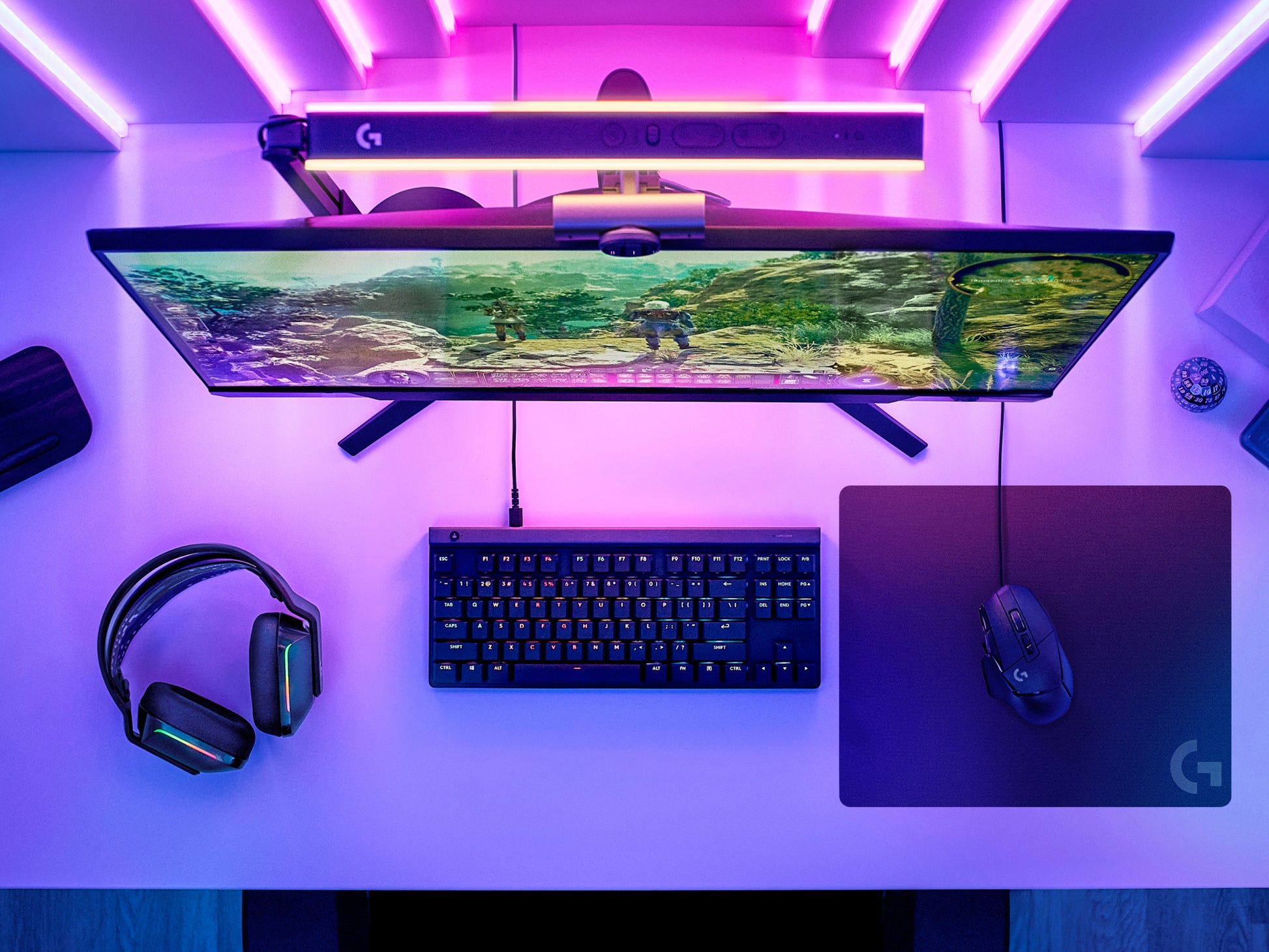 Logitech G Mausmatte G240 – 340 × 280 mm – Kunststoff, rutschfest