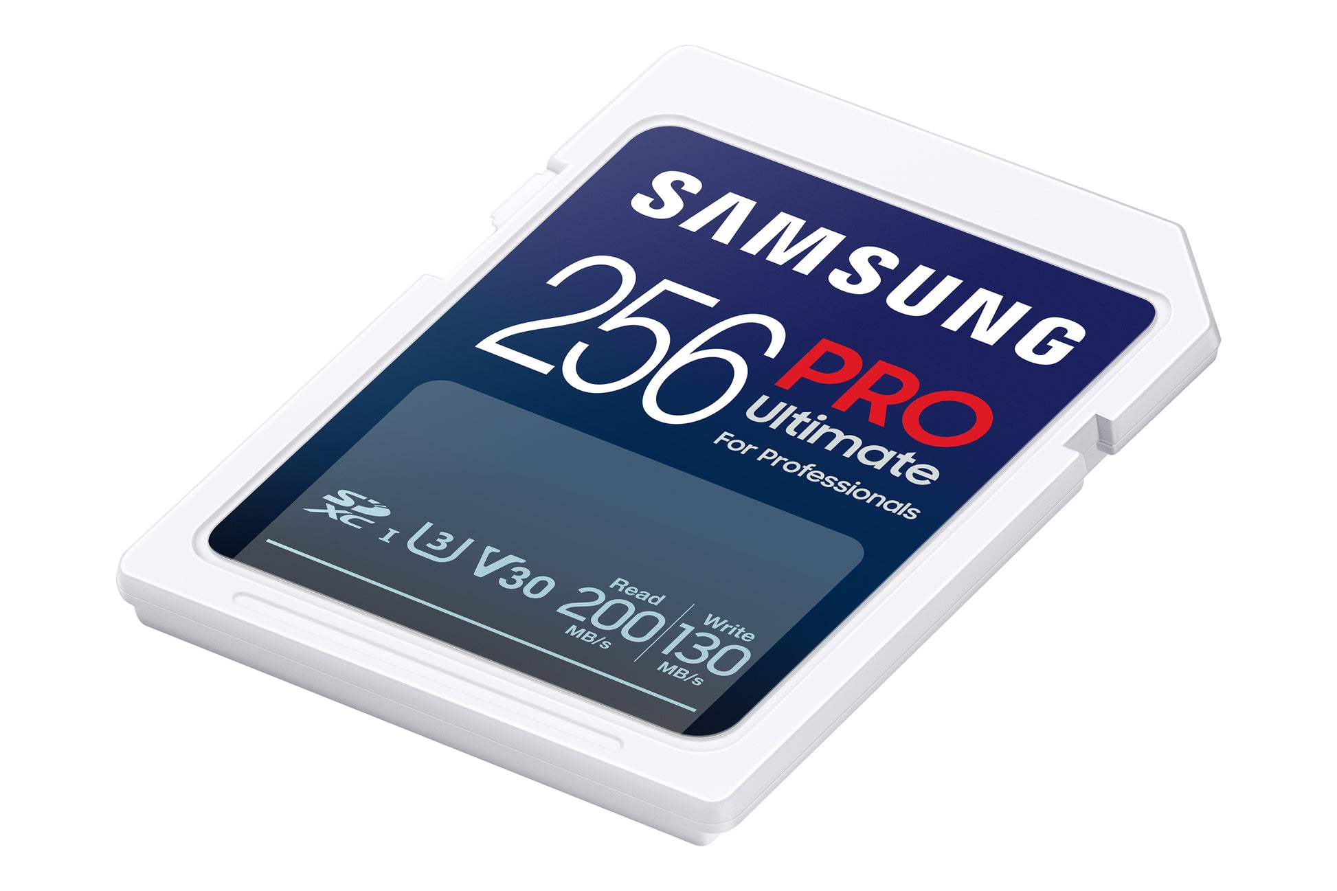 Samsung MB-SY256S SDXC 256 GB – UHS-I, U3, V30, 200/130 MB/s, Weiss