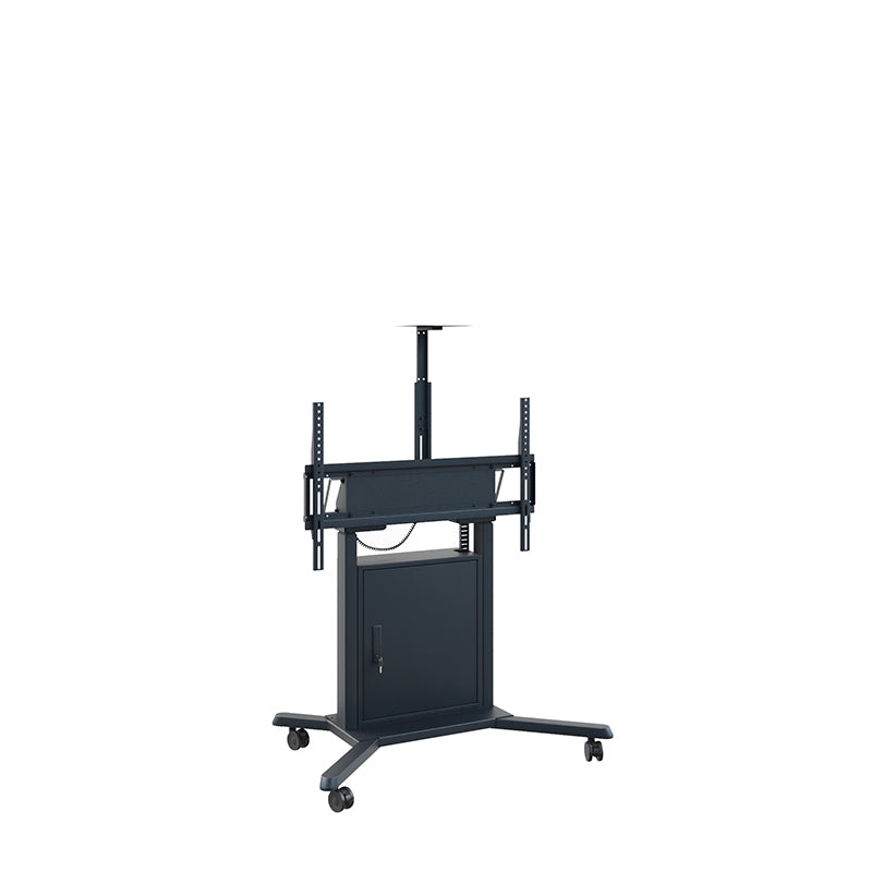 Hagor TV-Wagen – 55–86" – VESA 200×200–900×600 – bis 120 kg, Motorisiert, mit Rollen – Schwarz
