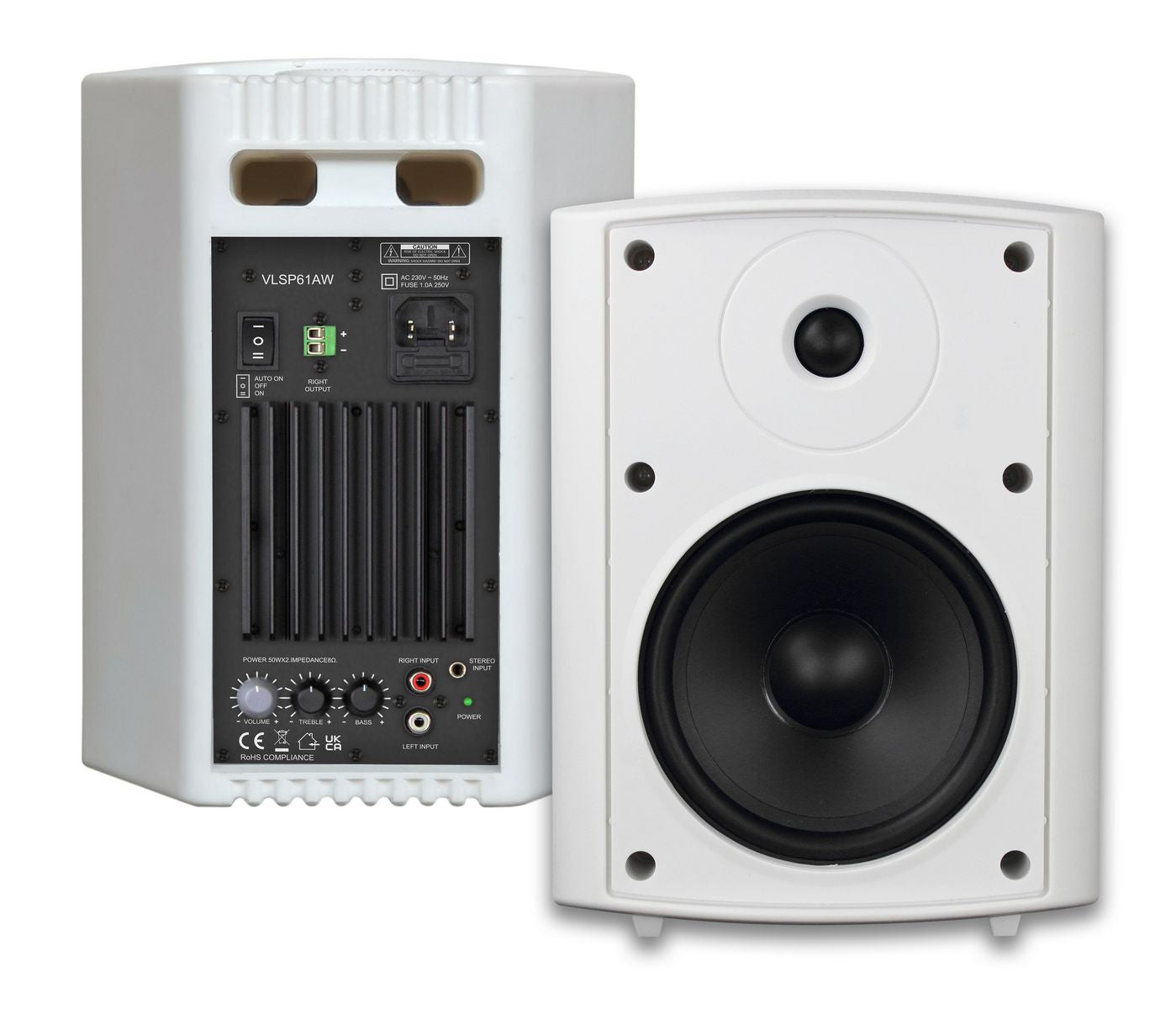 Vivolink Set – Aktiv-Regallautsprecher, Weiss