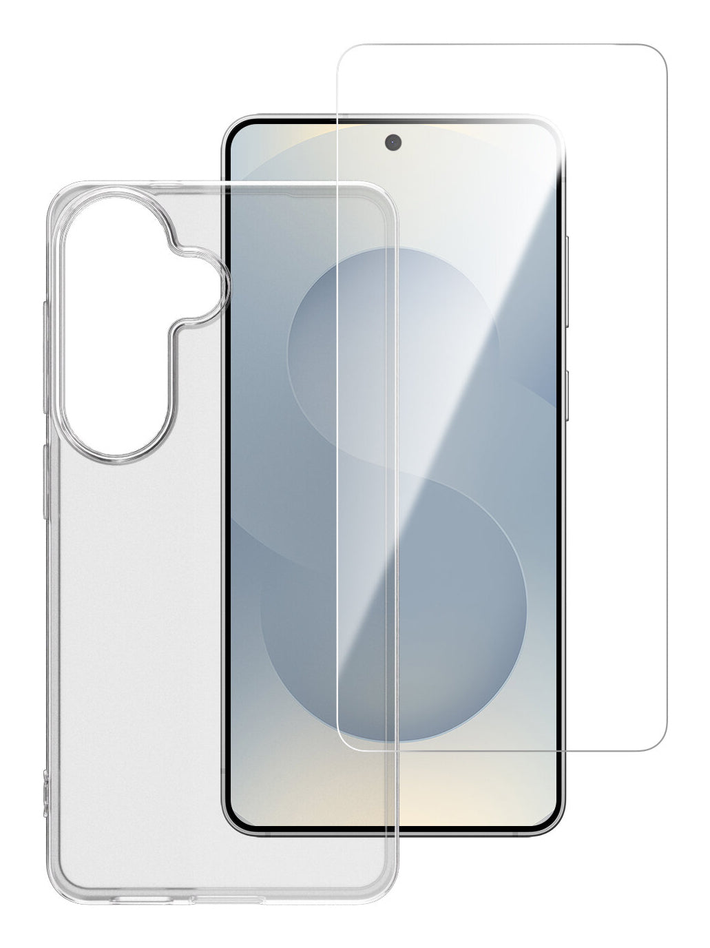 4smarts 360° Schutz Set Backcover – für Samsung Galaxy S26+, Transparent, Displayschutz enthalten