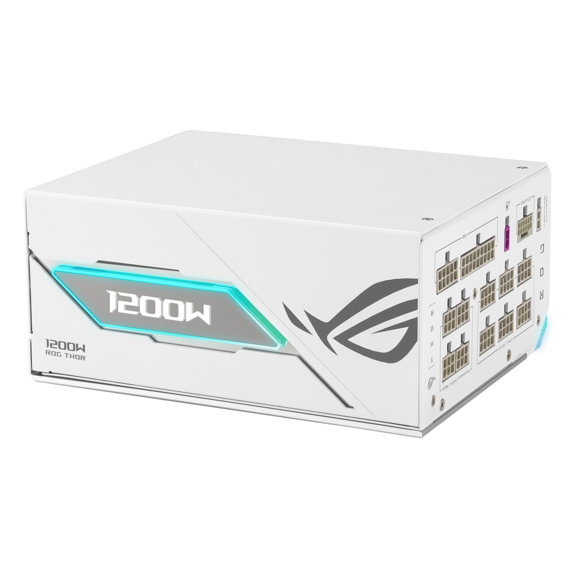 ASUS ROG Thor 1200P3 ATX-Netzteil 1200 W 80 PLUS Platinum – ATX 3.1, 12VHPWR, PCIe 6+2-pin×4, SATA×7 – Weiss