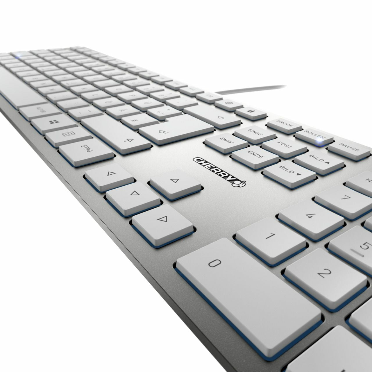 CHERRY KC 6000 Slim – Tastatur, kabelgebunden (USB-A), ES-Layout (ES) – für Windows 10 & Windows 11 u. a.