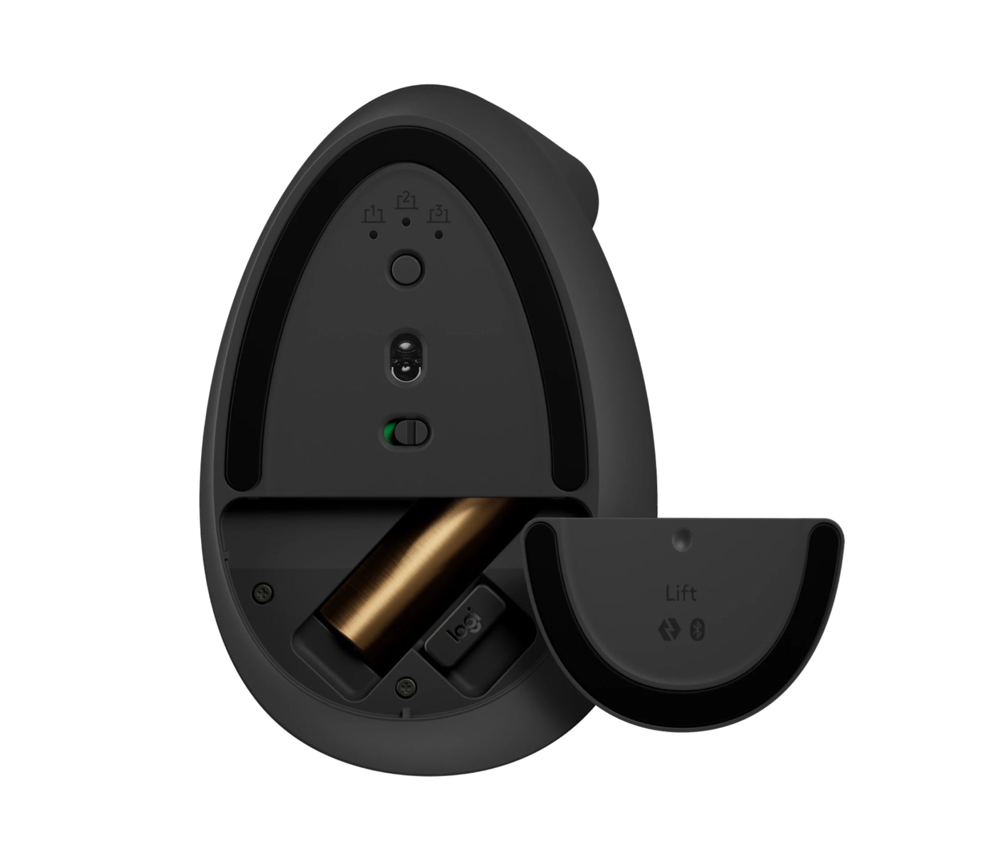 Logitech Lift Right Ergonomische Maus – für Rechtshänder, vertikal, Graphit/Schwarz