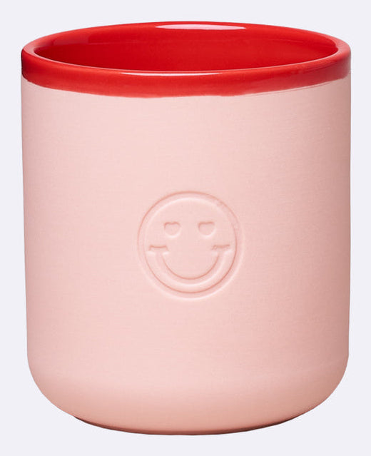 Chic-mic Teetasse Good Mood crazy in Love – 380 ml, Porzellan, Rot, spülmaschinenfest, mikrowellengeeignet