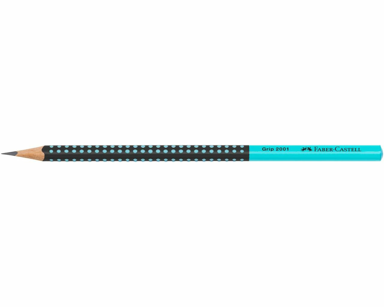 Faber-Castell Grip 2001 Zweifarbiger Bleistift, Dreikant, Grip-Zone, HB, Mine Ø 2 mm, farbig sortiert