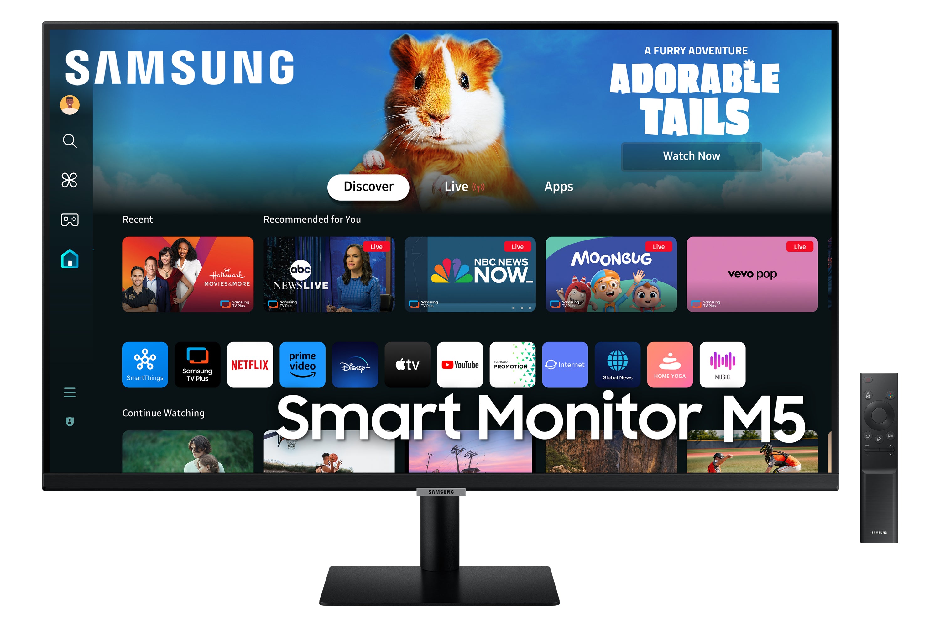 Samsung M50D – Monitor, 27", 1920 × 1080 (Full HD), LED, Schwarz