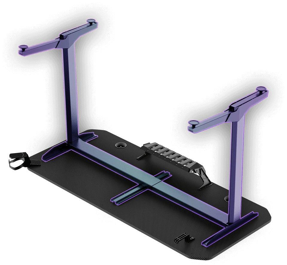 Ultradesk Frag Gaming-Tisch – 140 × 60 cm, schwarz, Metall