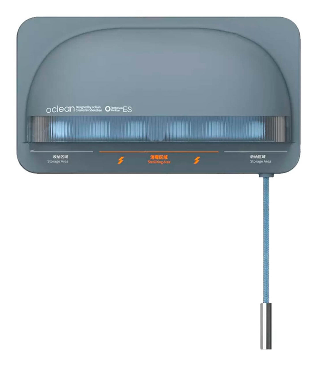 Oclean Zahnbürsten-Sterilisator S1 – für Zahnbürsten und elektrische Zahnbürstenköpfe – UV-C, 5 Zahnbürsten