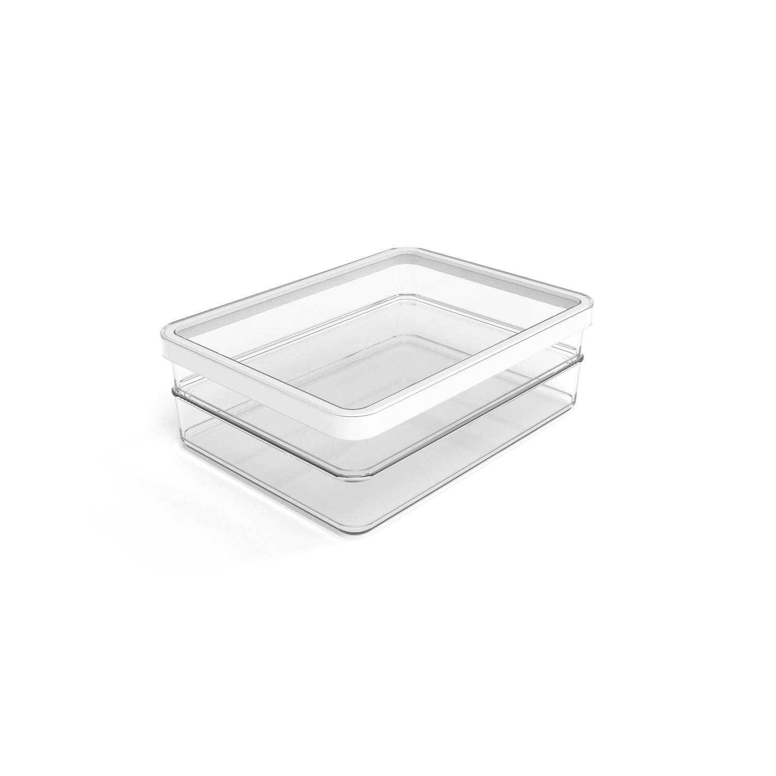Rotho Vorratsdose 2 × 850 ml, 15 × 20 × 7 cm, Kunststoff (SAN), transparent/weiss