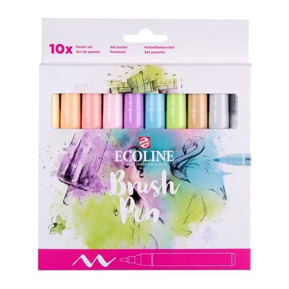 Talens Filzstifte Pastel, 10 Farben