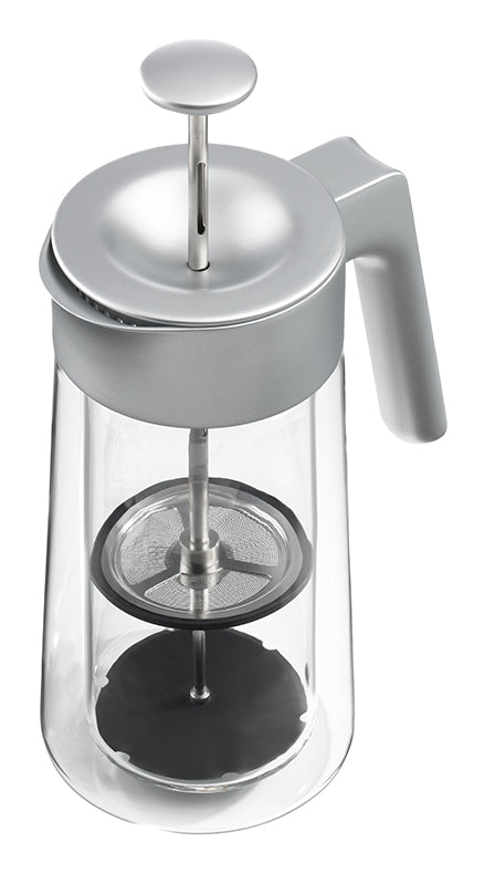 Jacob Jensen French Press / Kaffeebereiter – 0,8 l, 8 Tassen, Borosilikatglas/PP