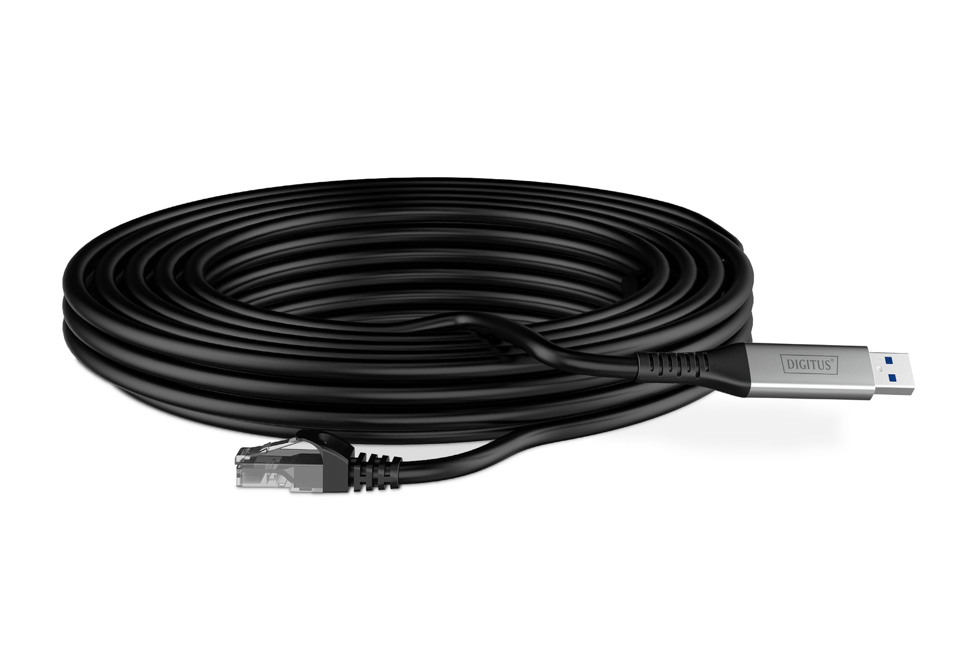 Digitus USB-A auf Ethernet (RJ-45) Adapter, Cat 6A, 1 Gbit/s Ethernet, 5 m, S/FTP, LSZH