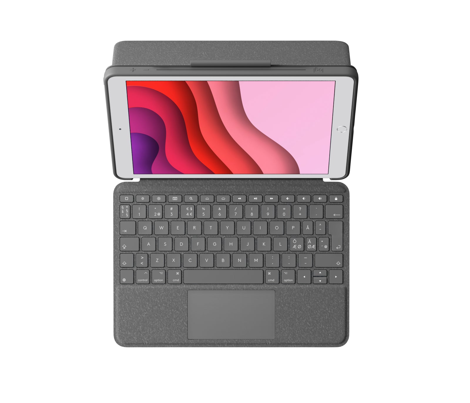 Logitech Combo Touch – Tastatur mit Touchpad, Grau