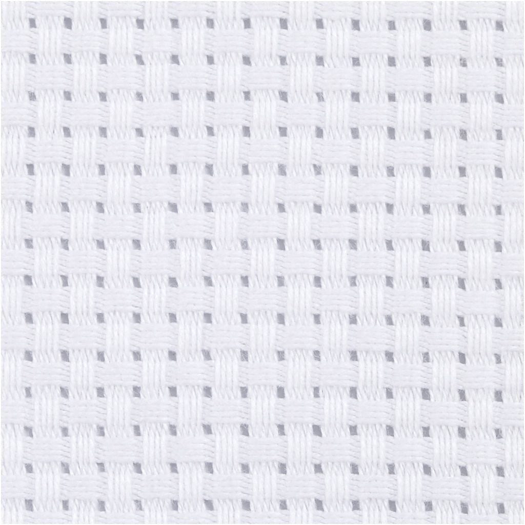 Creativ Company Aida-Stoff – Weiss – 150 cm