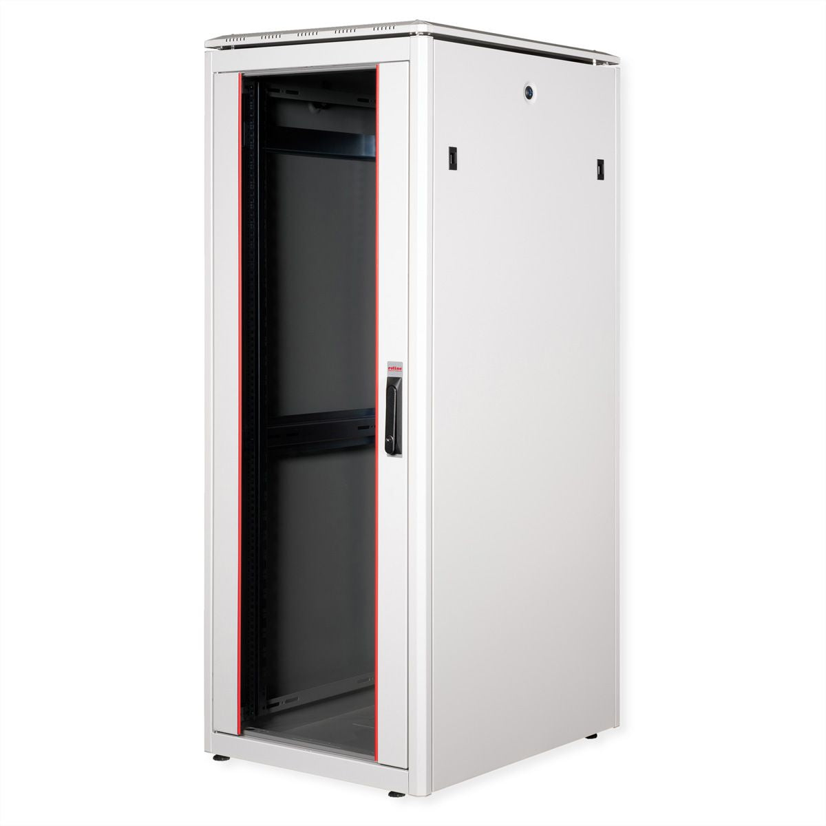 ROLINE Pro – 19" Netzwerkschrank 32U, IP20, abschliessbar, 600 × 800 × 1609 mm, grau, Stahl