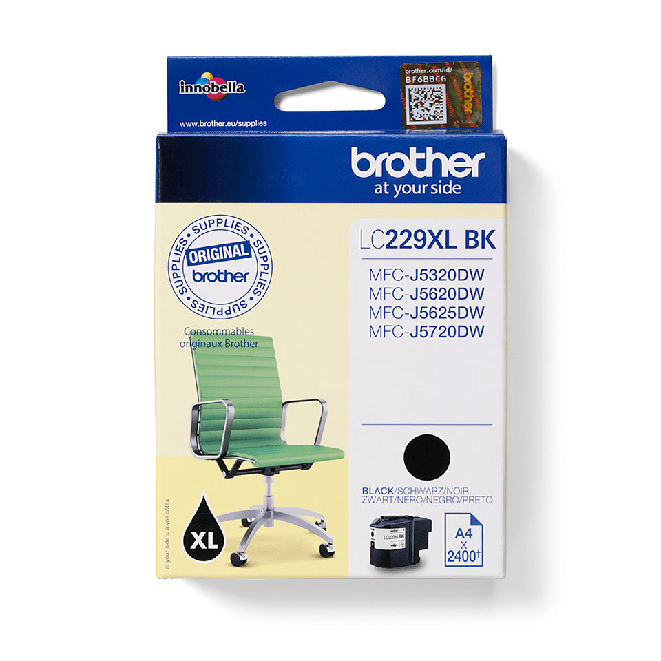 Brother Tintenpatrone LC229XL (LC229XLBK), Schwarz, XL – für BHS15