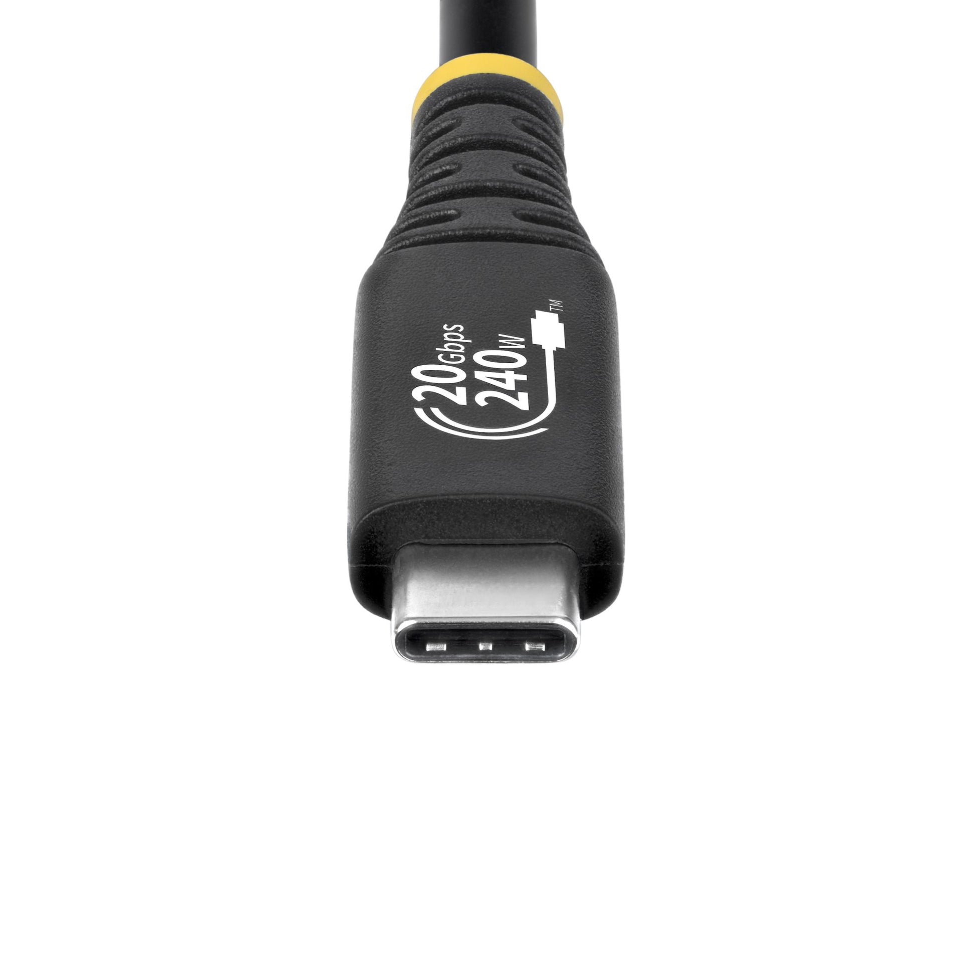 StarTech.com USB-C auf USB-C Kabel – USB4 20 Gbit/s – 2 m – PD 240 W – USB-IF zertifiziert – Schwarz