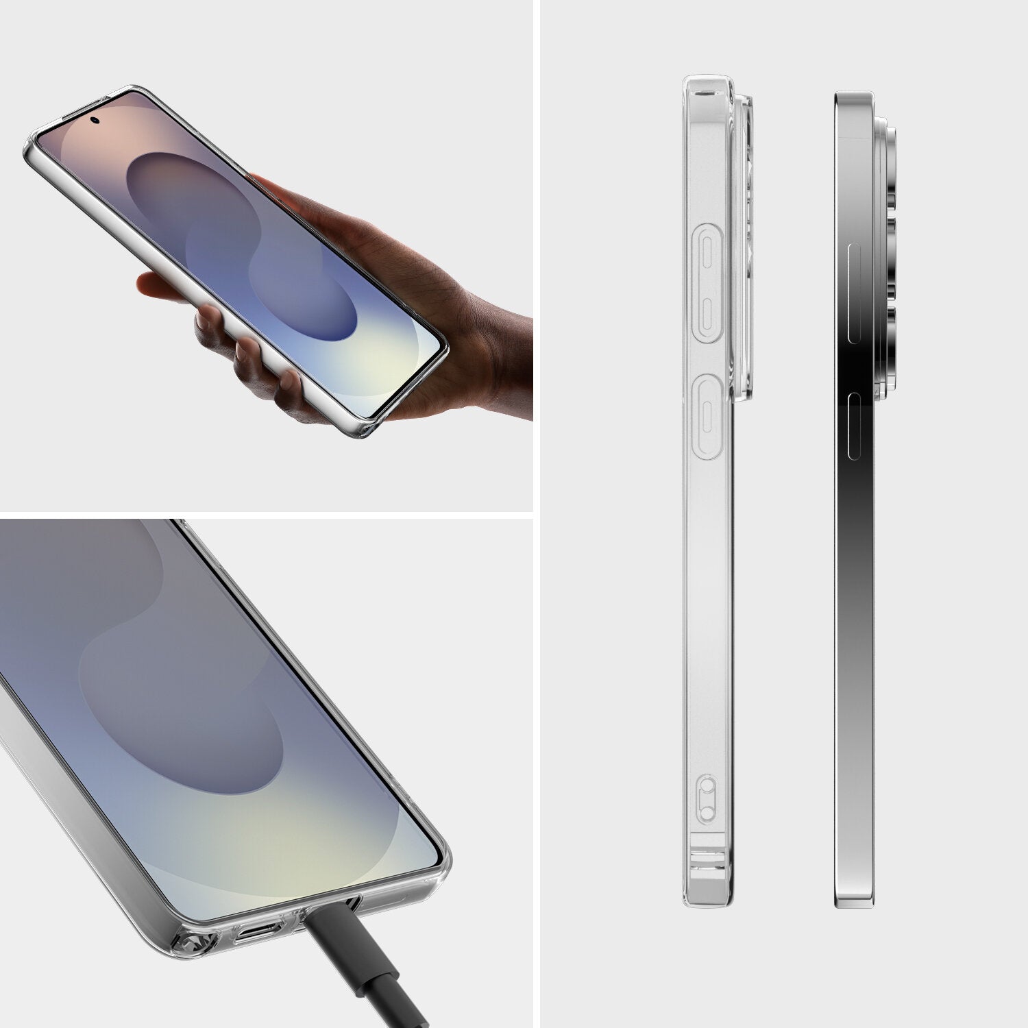 4smarts 360° Schutz Set Backcover – für Samsung Galaxy S26 Ultra, Transparent, Displayschutz