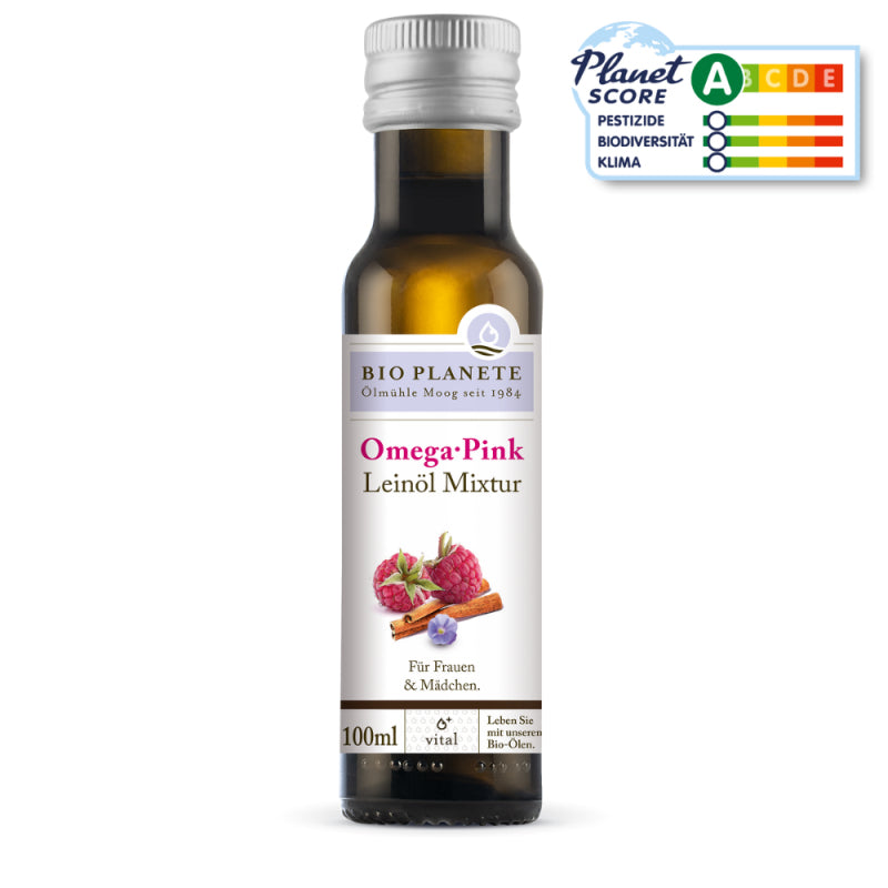 BIO PLANÈTE Leinöl-Mischung Omega Pink – 100 ml