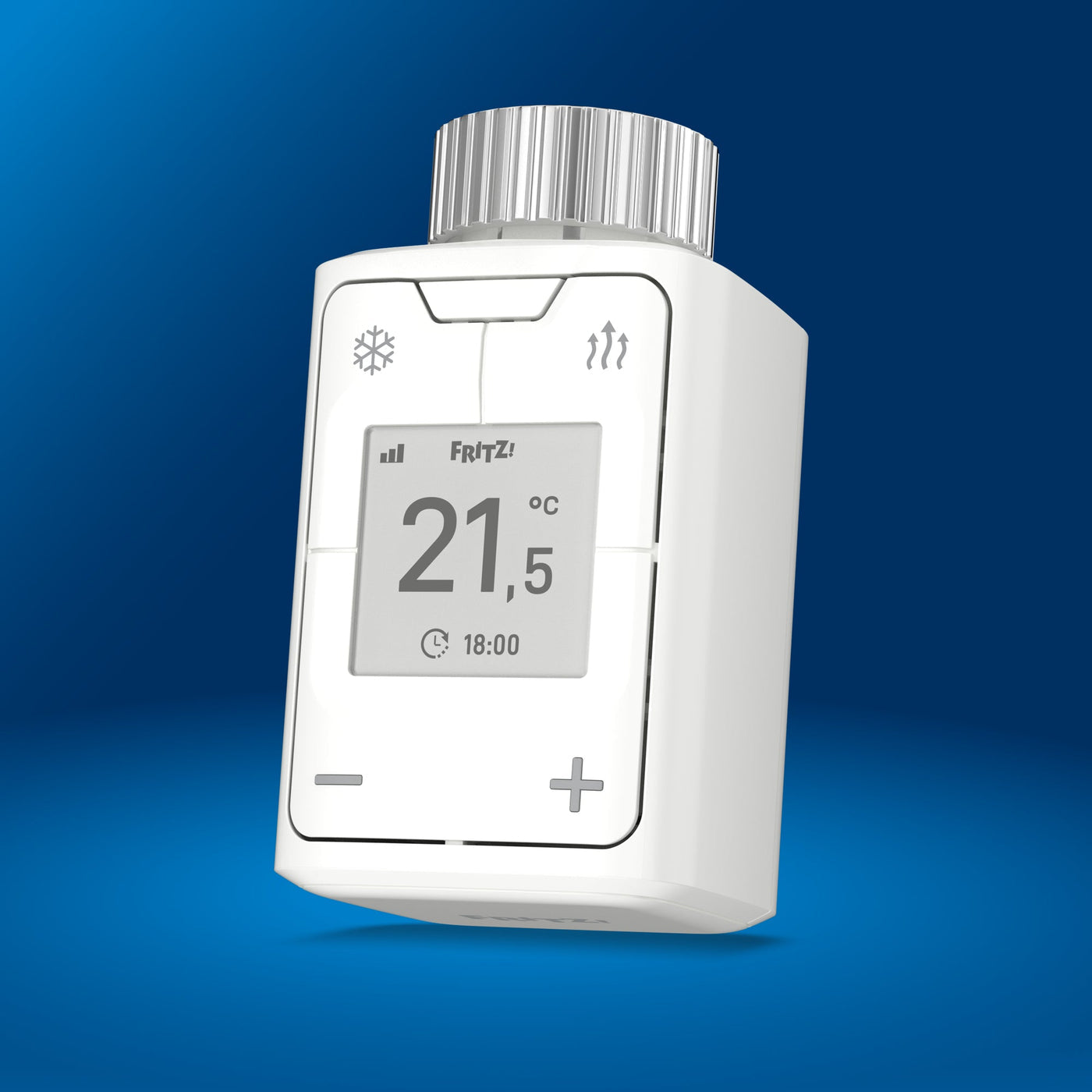FRITZ! FRITZ Smart Thermo 302 – Smart-Thermostat – Eingebautes Display, Batteriebetrieben, Innenbereich