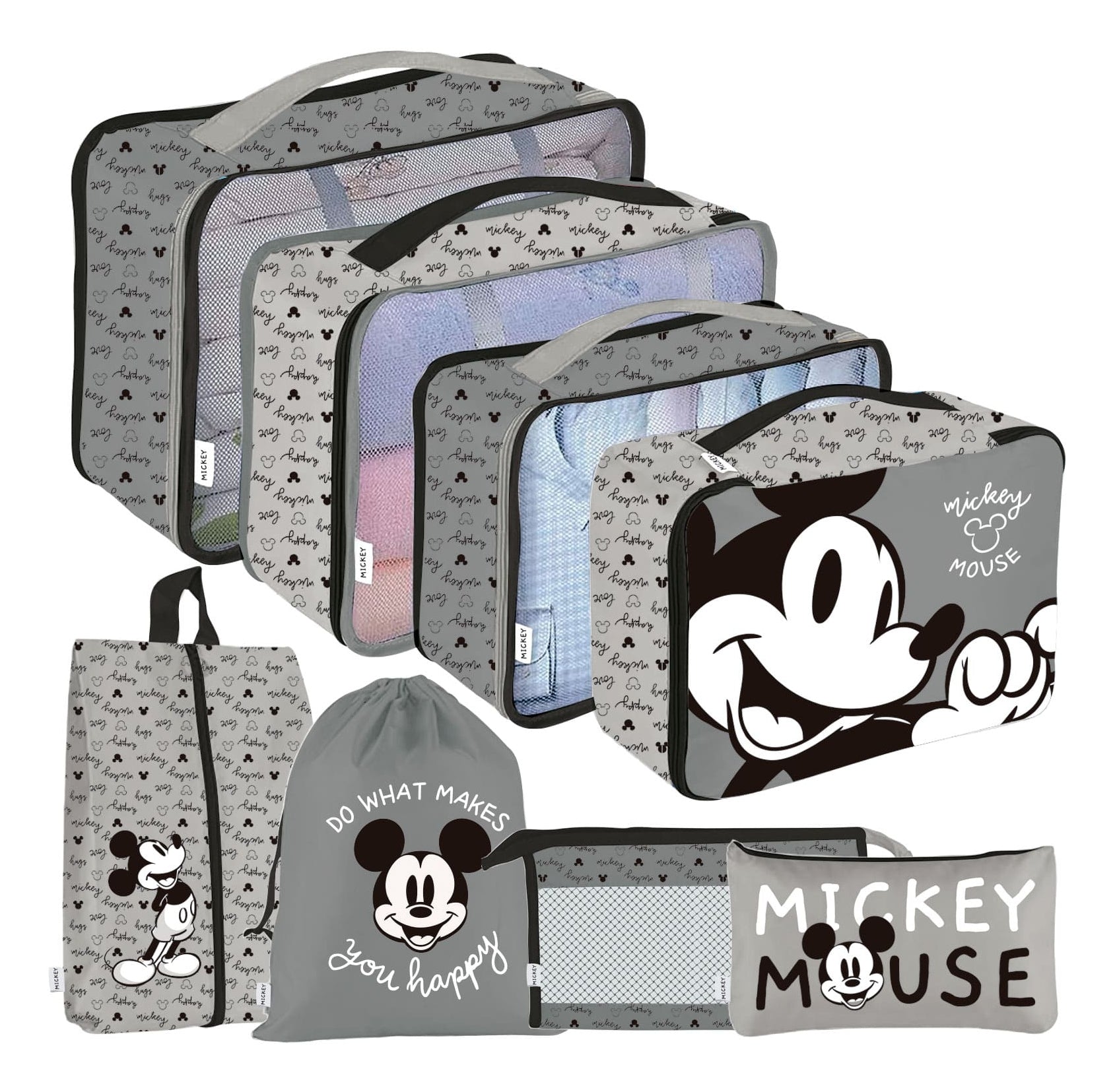 Arditex Organizer-Set – mit Tragegriff – 390×30×390 mm – Mehrfarbig, Polyester – Mickey Mouse – 8-teilig