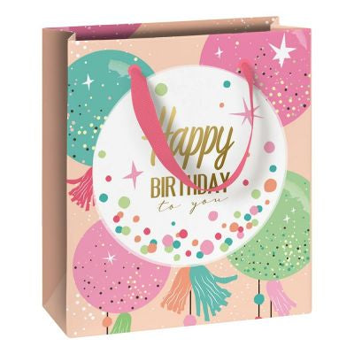 Stewo Geschenktasche Partyballons – 180 × 210 × 80 mm – Geburtstag – 1 Stk.