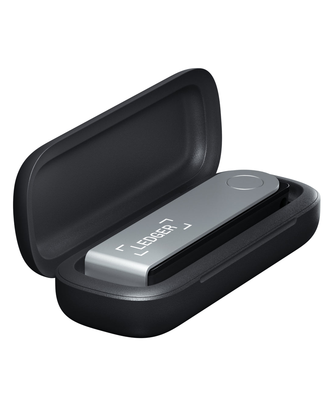 Ledger Schutzgehäuse für Ledger Nano S Plus – Metall, Schwarz