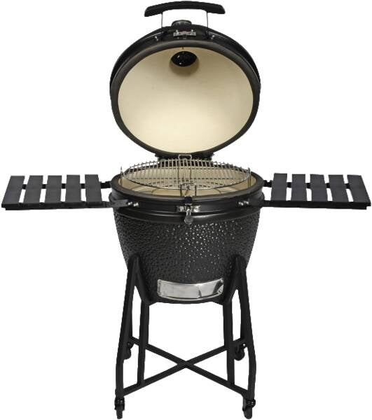BBQ Dragon Keramikgrill Osaka – Holzkohle, Ø 47,5 cm Grillfläche, Deckel & Thermometer, 152 cm – schwarz
