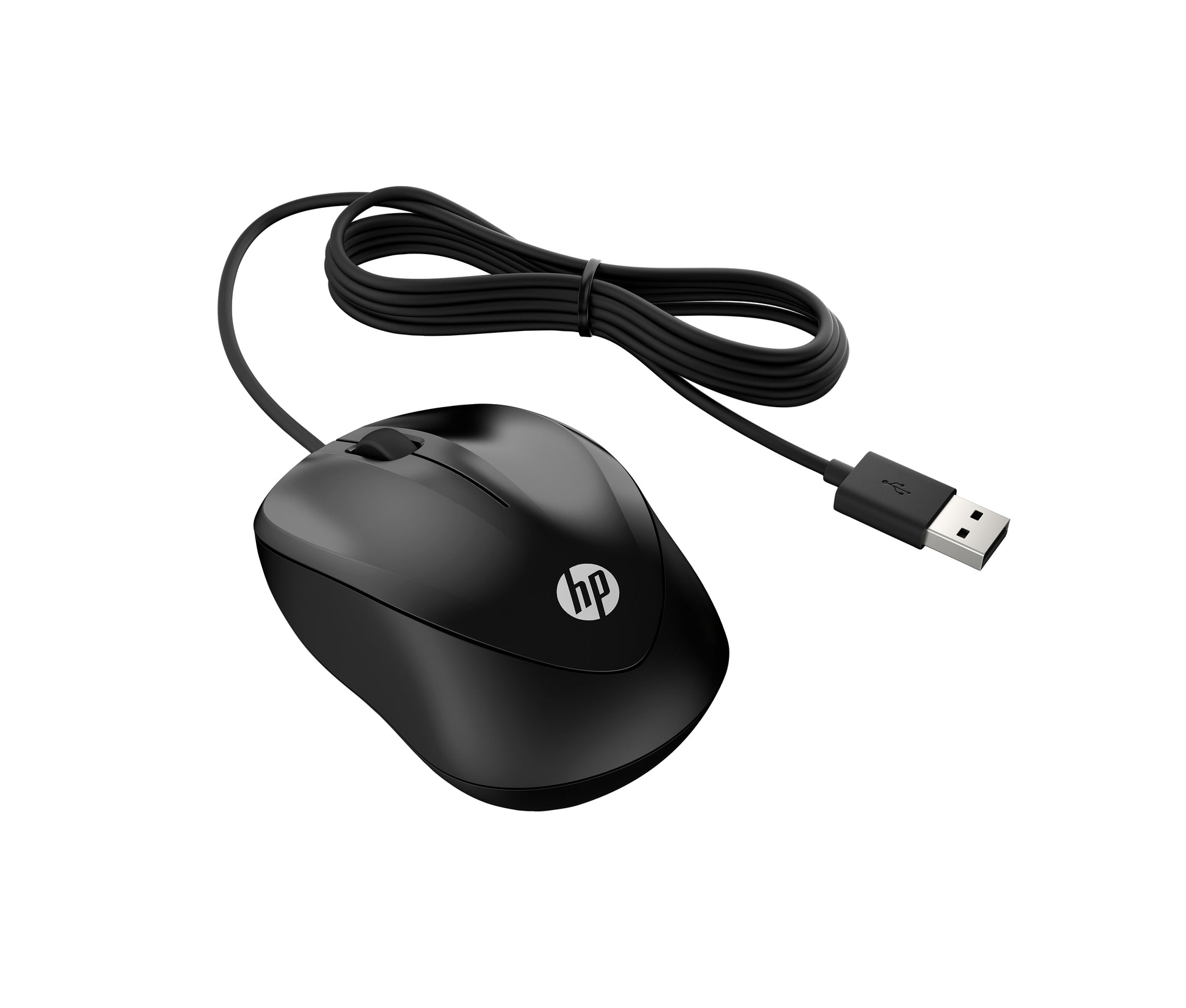 HP 1000 – Maus – Kabelgebunden (USB‑A), beidhändig, Schwarz