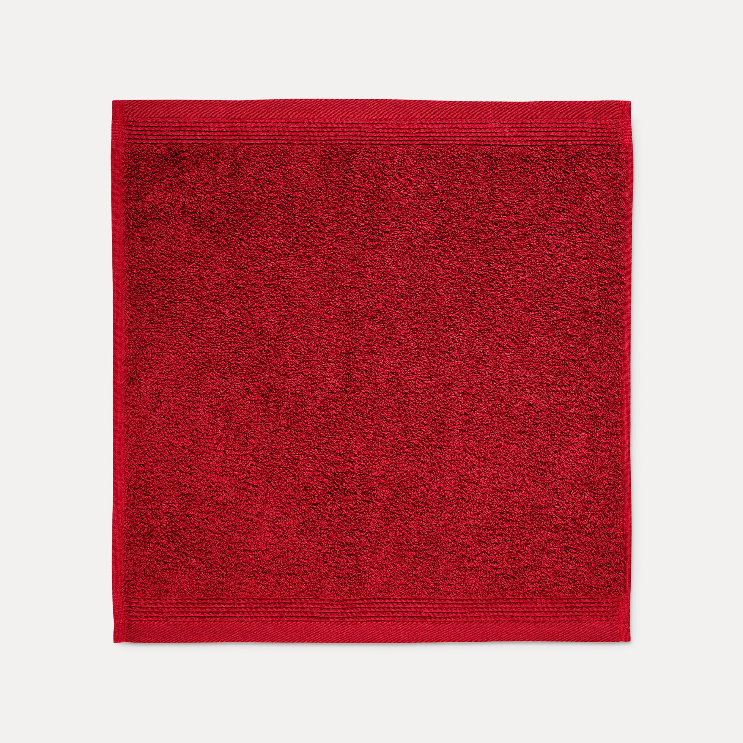 Möve Waschlappen Superwuschel – 30×30 cm, Baumwolle, Rot